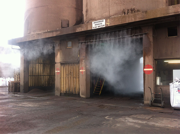 大棚門口霧簾案例